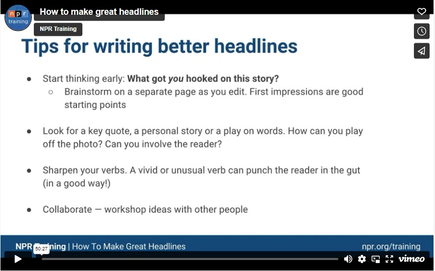 Tips for writing better headlines